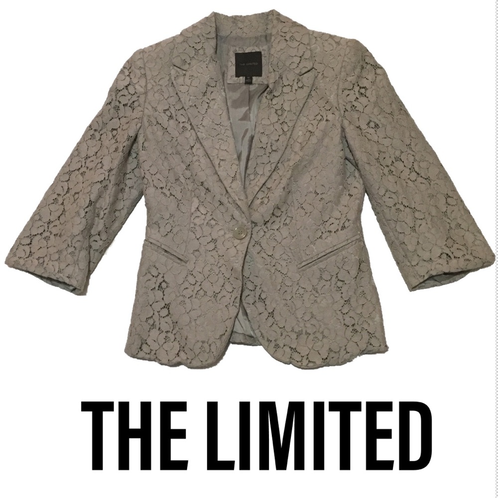 >>5 for $25>> The Limited Tan Lace Jacket -#133